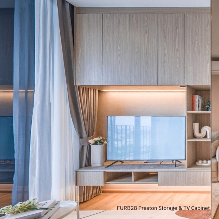 Preston ตู้เก็บของและวางทีวี - Image 4