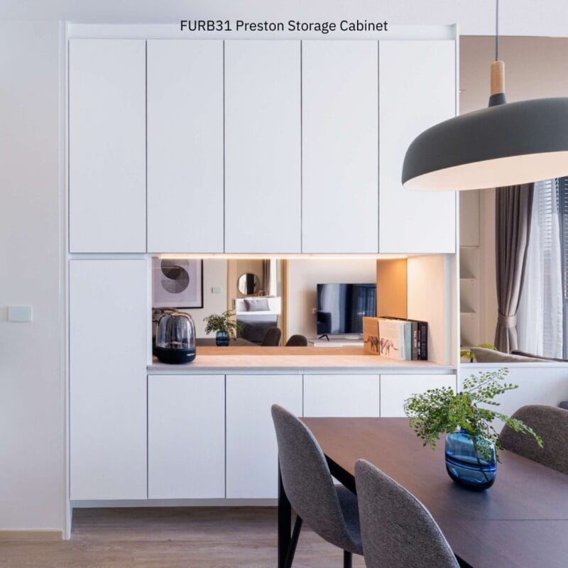 Built-In Furniture and Interior Packages 9 FURB31 Preston Storage Cabinet White