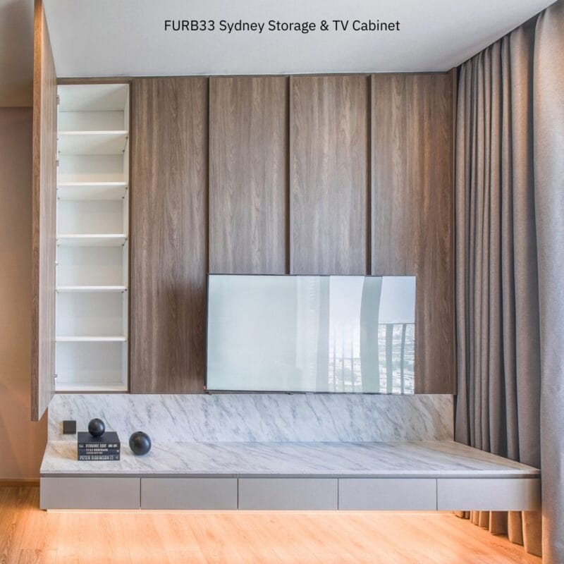 Built-In Furniture and Interior Packages 11 FURB33 Sydney Storage TV Cabinet 02