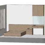 Preston เซ็ตตู้เก็บของและโต๊ะเครื่องแป้ง Bedroom 2 - Image 5