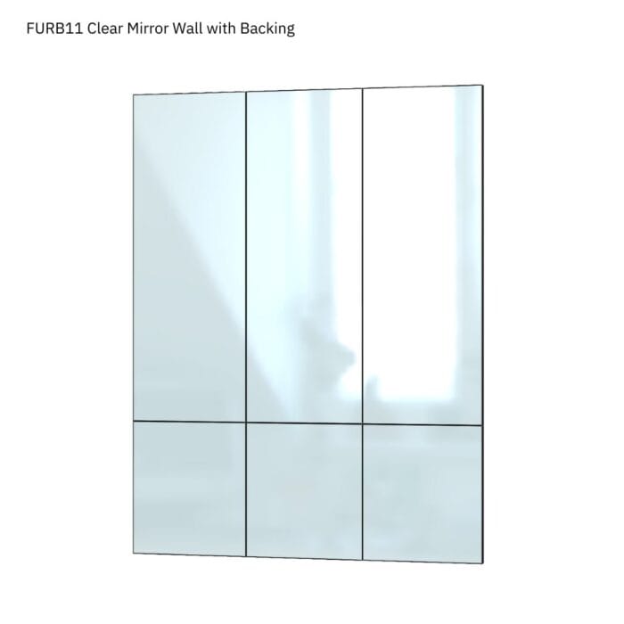 ผนังกรุกระจกเงา รองพื้นไม้อัด - Image 2