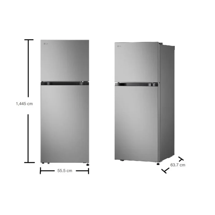 LG ตู้เย็น 2 ประตู 7.7 คิว สีเงิน - Image 4