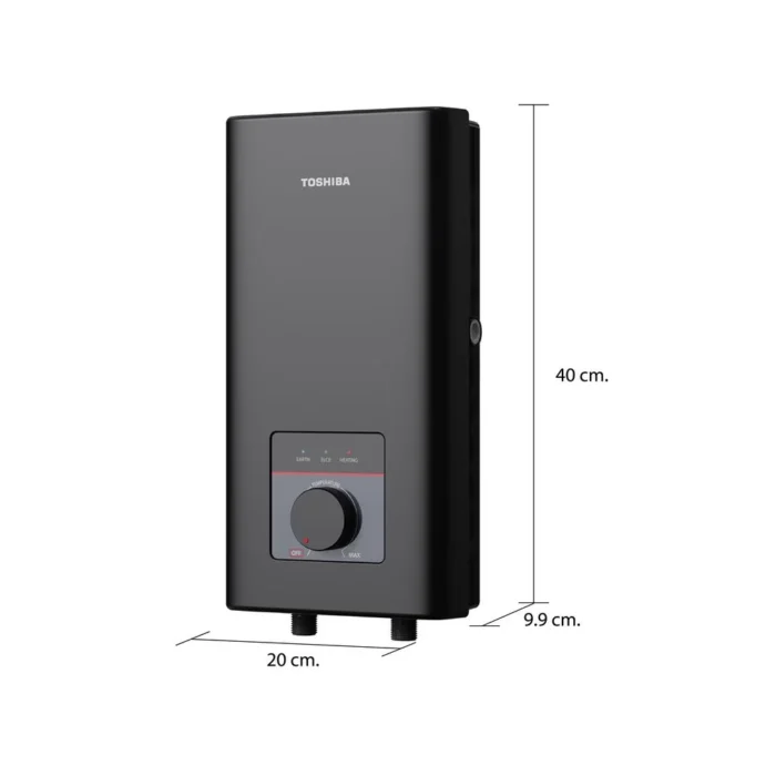 TOSHIBA เครื่องทำน้ำอุ่น สีดำ 4800W - Image 2