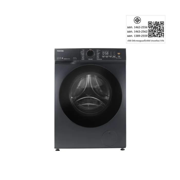 TOSHIBA เครื่องซักอบผ้า ฝาหน้า 10.5/7 กก. อินเวอร์เตอร์ สีดำ - Image 4