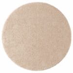 พรมขนสั้น, วงกลม, สีเบจ 130 cm
