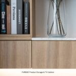 Preston ตู้เก็บของและวางทีวี (บานกระจก, ท้อปหินอ่อน) - Image 4